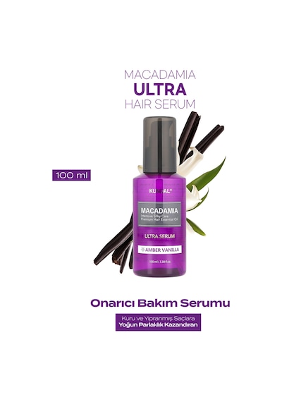 Kundal Macadamia Ultra Hair Serum Amber Vanilla 100 ML