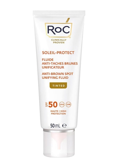 Roc Soleil-Protect brown Spot Unifying Fluid Tinted Leke Karşıtı ve Ton Eşitleyici Yüz Güneş Kremi 50 ML