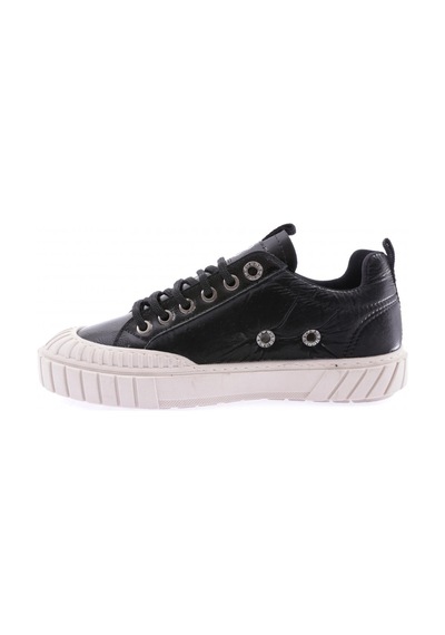Dgn 2301 Kadin Sneakers Ayakkabi 2301-1571-R13765 Bej - Siyah