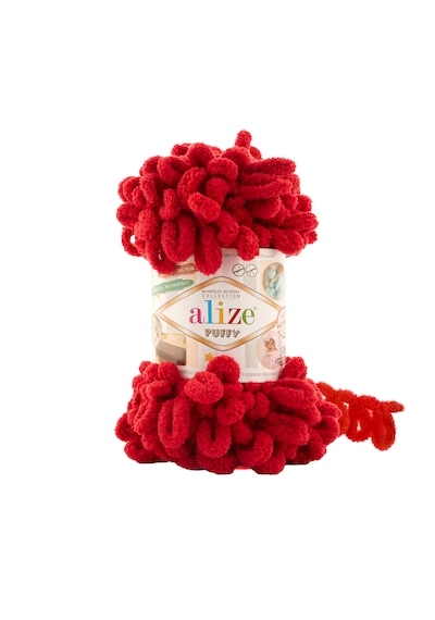 Alize 5 Adet Puffy El Örgü Ipliği 5'li Paket - 100 Gr. 9 Mt. Parmak Örgü Ipi - Şevval Tuhafiye 106