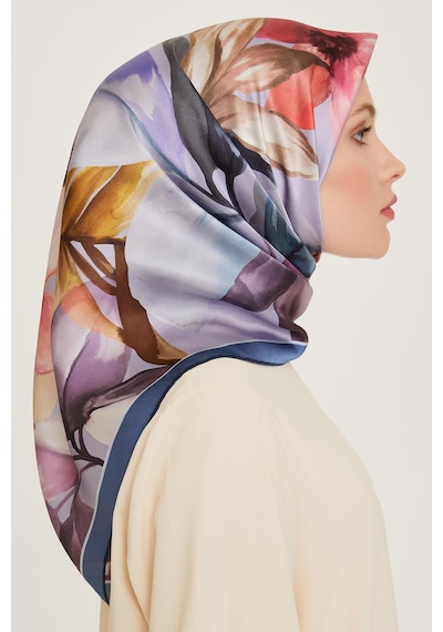 Armine İpek Eşarp 2025 Kış - 9205-36 Twill - Siyah Taş