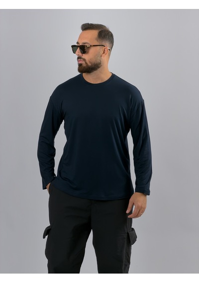 Cocopelli Lacivert Bisiklet Yaka Basic Erkek Sweatshirt Coc3546