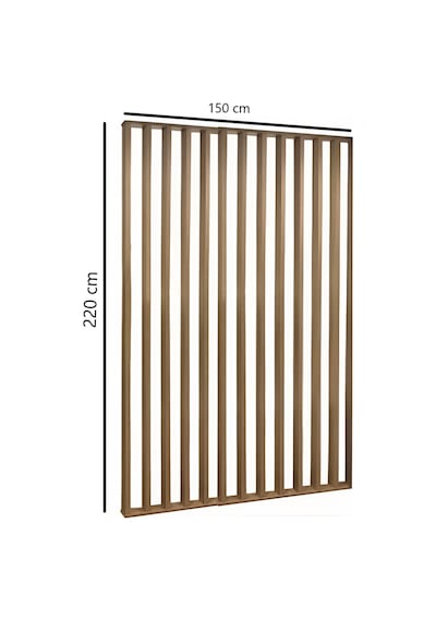 150cm X 220cm Masif Ahşap Çıtalı Paravan Oda Ayırıcı Seperatör Duvar Dekor 150cm X 220cm