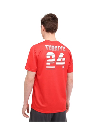 Lotto Erkek Tişört 4m M-billy Tee 4fx 101930087 Kırmızı - Beyaz
