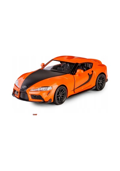 Uzak Doğu Serisi Toyota Supra 2020 Açılır Kapılar Die Cast Çek Bırak Metal Model Araba 11 Cm 1:32