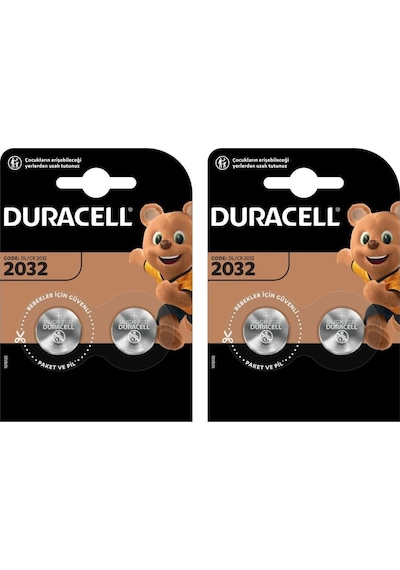 Duracell DL/CR 2032 3 V Lityum Pil 2 x 2'li Duracell DL/CR 2032 3 V Lityum Pil 2 x 2'li