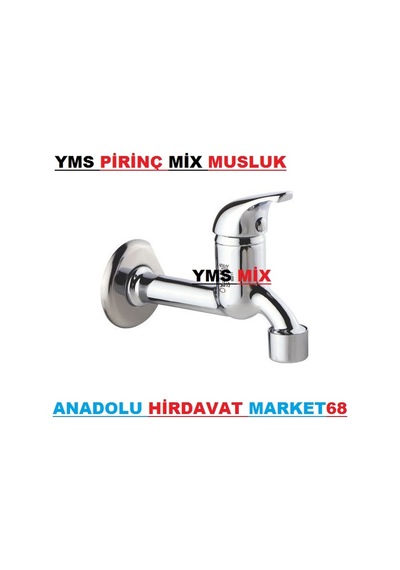 Yms Mix Kısa Musluk Aç Kapa Musluk Pirinç Krom