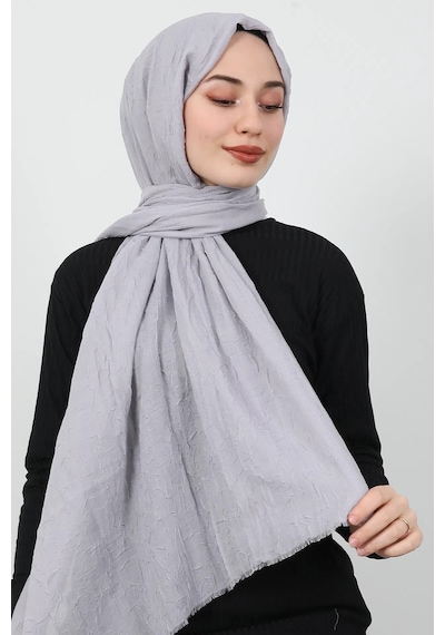 Bambu Kraş Şal Tesettür Giyim, Yüksek Kalite, Hafif, Rahat, Şık, Premium, Lux, Shawl, Scarf Gri