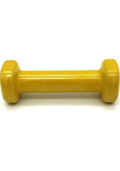 Alin Sport Vinyl Kaplı Dambıl 0.5 Kg Fitness, Pilates Ve Ev Egzersiz Ağırlığı Sarı