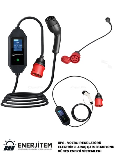 Enerjitem 11 Kw Elektrikli Araç Taşınabilir Şarj İstasyonu