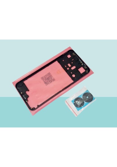 Tkgz - Oppo Realme C55 Full Kasa Arka Kapak Batarya Kapağı - Siyah Çok Renkli