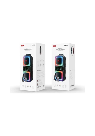 Özel Seri Parti Ses Aracı Ürün Rgb Işıklı Mikrofonlu Karaoke Seti Ve Bluetooth V5.0