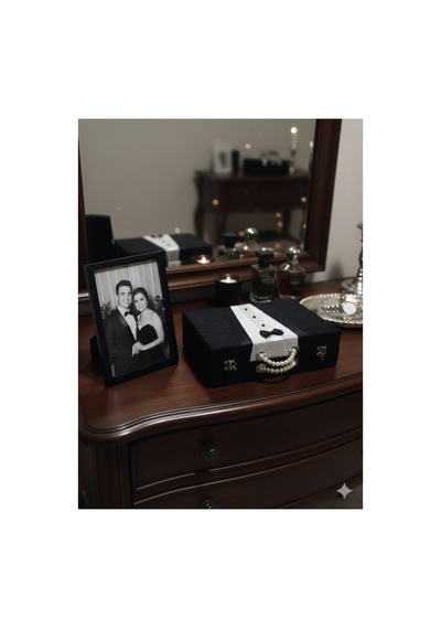 Damat Bohçası Sandığı Siyah