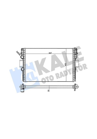 Kale-radyator Radyatör Iveco Daıly Iv 06 11 Mt 32mm Al/mknk 647x451.5x32 504152996 356245 42577215 42577216 504152995