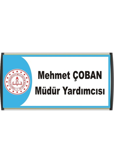Okul Sınıf Kapı İsimliği 10 X 25 Alüminyum
