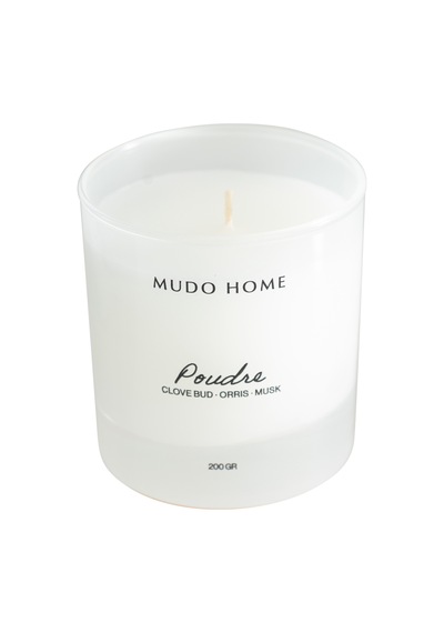 Mudo Home Dreamy Whıte Poudre Mum 200gr Beyaz