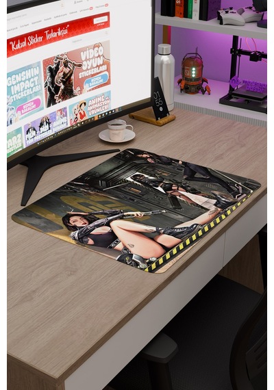 Kadın V2 48x40 Xl Gaming Kauçuk Kaymaz Taban Mouse Pad Fare Altlığı