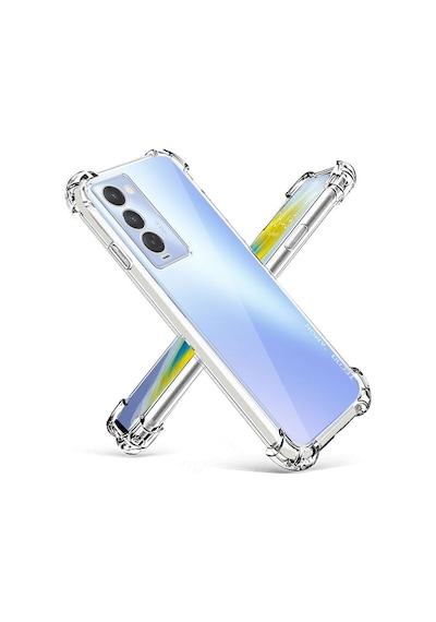 Tecno Camon 18p Kılıf Kamera Korumalı Airbag Antishock Köşe Korumalı Şeffaf Silikon Kapak