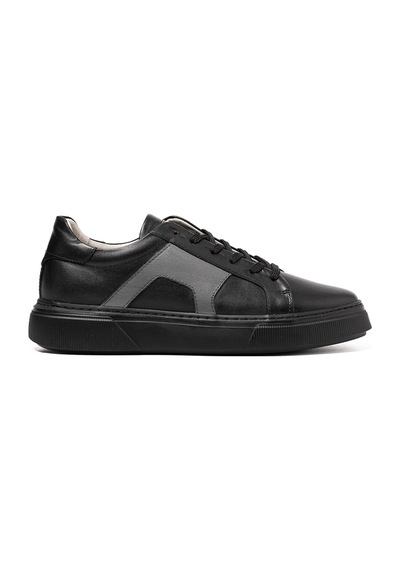 Sneaker Erkek Og-437 John May Siyah-gri Gri - Siyah