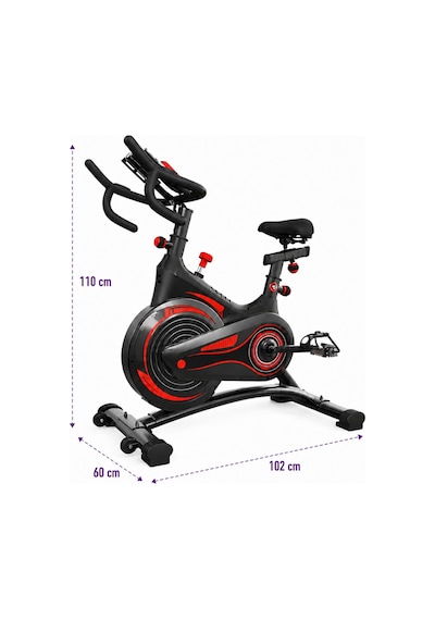 Premium Kondisyon Bisikleti Spinning Bike Egzersiz Aleti, Bluetooth + Uygulama