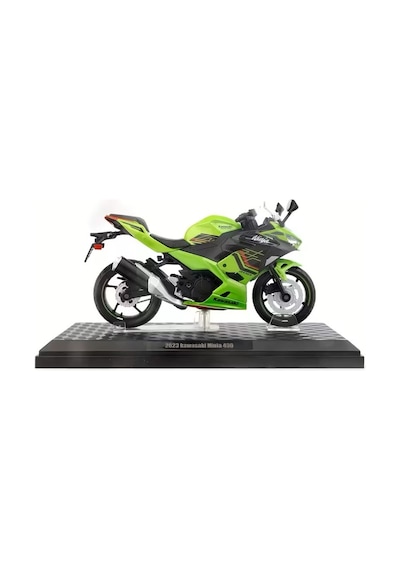 Hobbiez Lisanslı Kawasaki Ninja Model Diecast 1/12 Ölçek Metal Motosiklet Araç Yeşil