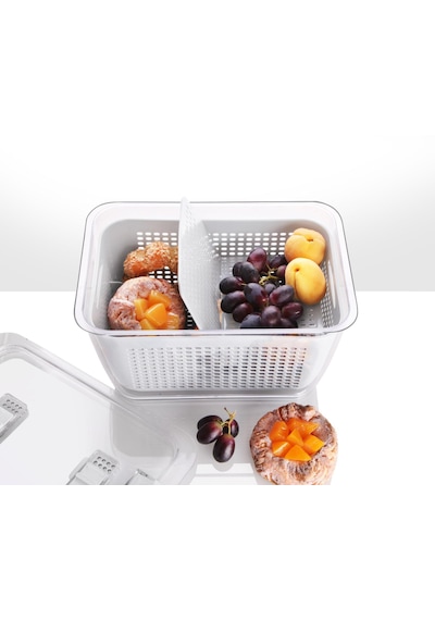 5 Litre Organizer Sebze Meyve Buzdolabı İçi Düzenleyici Beyaz Ma208-b 1 Adet