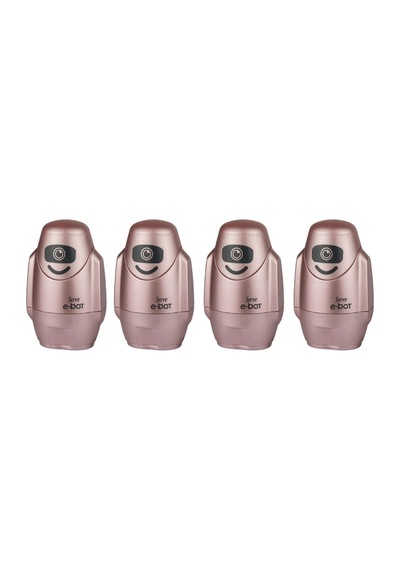 E-bot Sılgılı Kalemtıras Metalık Roze 4lu Set