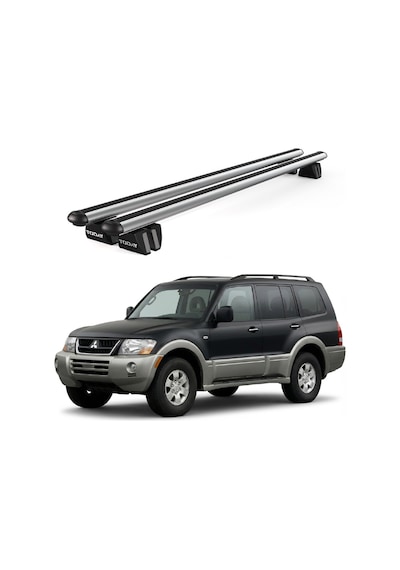 Pençe Mitsubishi Montero 1999-2006 Uyumlu Gri Ara Atkı 135cm Port Bagaj Tavan Barı