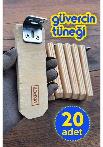 Vixpet Venty Güvercin Tüneği 14 cm 20 Adet | Bekar Tüneği | Ahşap Tünek | Kümes Tüneği