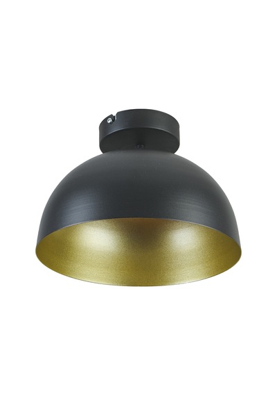 Neo Modern Tasarım Cafe Mutfak Metal Siyah Içi Gold Plafonyer Tekli Avize Diğer
