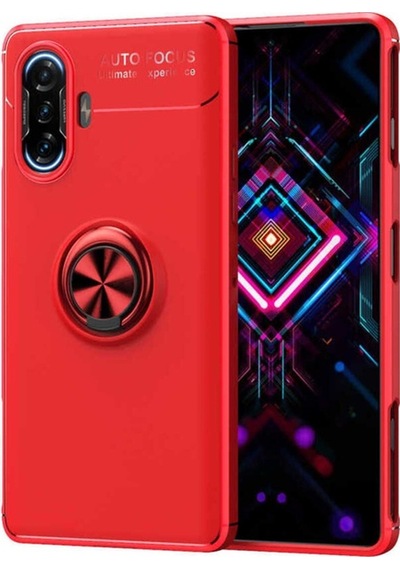 Xiaomi Redmi K40 Gaming Kılıf Zore Ravel Silikon Kapak Kırmızı