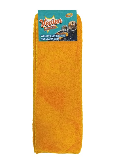 Microfiber Welsoft Süper Emici Kurulama Bezi 50x70 Cm Oto Yıkama Kurulama Bezi Turuncu