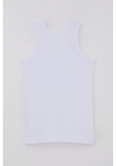 Breeze Erkek Çocuk Atlet Geniş Askılı Basic 5-13 Yaş, Beyaz Beyaz