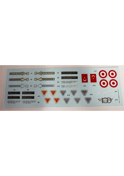 Babibi Dbt01089 1/32 Ölçek, Turaf F-16 C/d, 182.atmaca Filo, Dekal Çıkartma