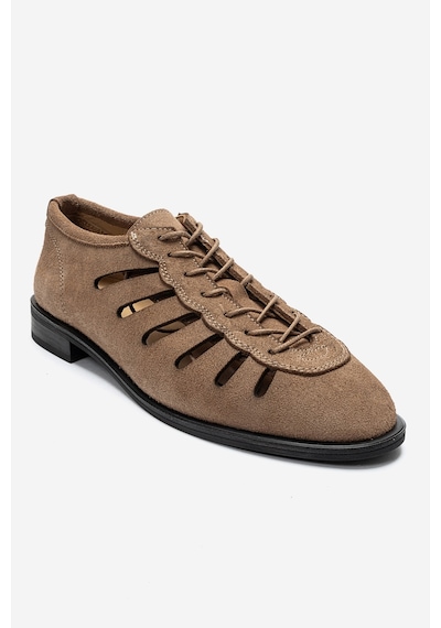 Luvishoes Astron Toprak Süet Hakiki Deri Kadın Yazlık Casual Ayakkabı