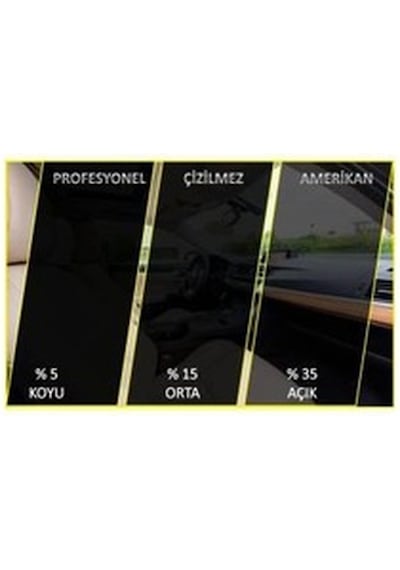 Cam Filmi Siyah Amerikan Çizilmez Koyu Ton 50 Cm X 10 Metre