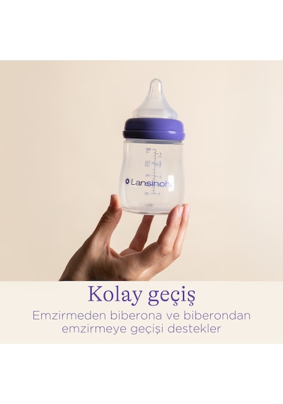 Lansinoh Natural Wave Biberon Emziği Yavaş Akışlı 2'Li