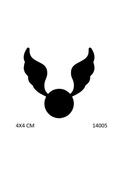 Airbrush Tattoo Uçan Top Kanat Yapışkanlı Stencil Süsleme Ve Boyama Kalıbı