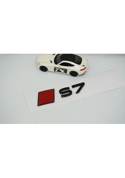 Dk Tuning S7 2025+ Bagaj Siyah Kırmızı Yazı Logo Arma Audi İle Uyumlu Bagaj Arma