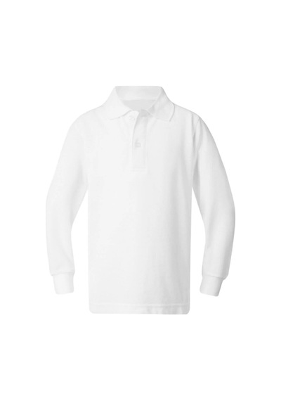 Kidsmadamiko Erkek Çocuk Uzun Kollu T-shirt Polo Yaka Pamuklu Bedenler BEYAZ