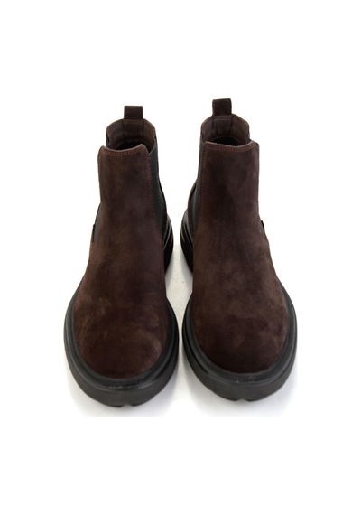Bambi Kahve Hakiki Deri Erkek Bot & Bootie E02597000602 Kahve