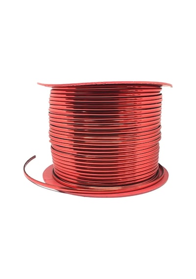 Kırmızı Renk Nikelaj Şerit Bant Çıta 5 Mm 2 Metre Parlak ,