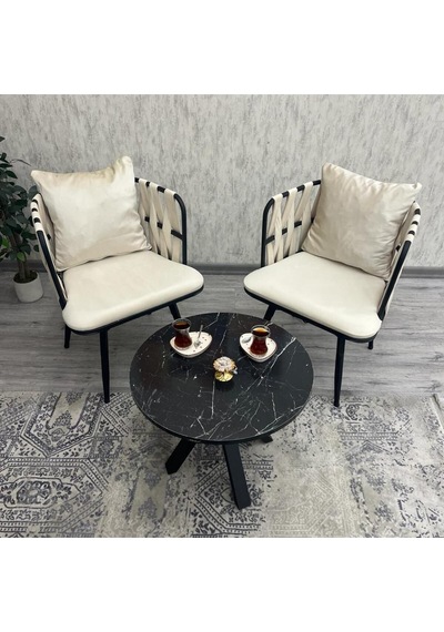Balkon,teras,kafe,çay Seti İkili Takım Gözde Çay Seti Takımı Siyah Krem Siyah Krem Balkon,teras,kafe,çay Seti İkili Takım Gözde Çay Seti Takımı Siyah Krem Siyah Krem