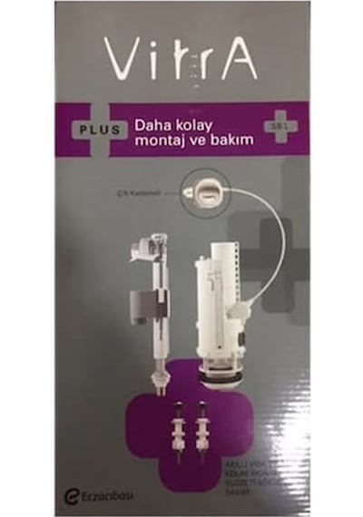 VitrA Plus İç Takım 3/6 Lt Çift Kademe 330b4110 Beyaz