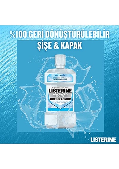 Listerine Advanced White Hafif Tat Alkolsüz Ağız Bakım Suyu 250 Ml