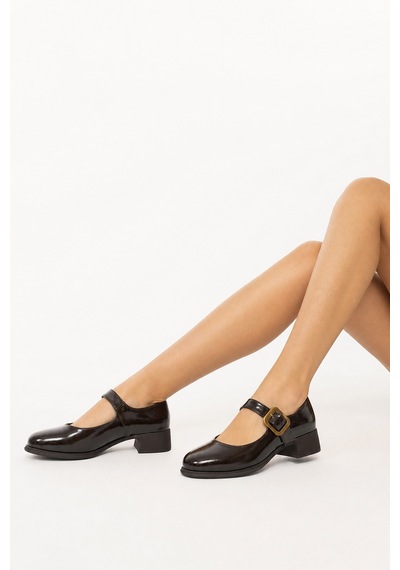 Luvi Shoes Slade Kahverengi Kırışık Rugan Kadın Günlük Ayakkabı