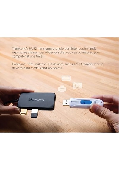 Transcend Ts-hub2 K Hub Usb 3.0 Ile 4 Arayüz