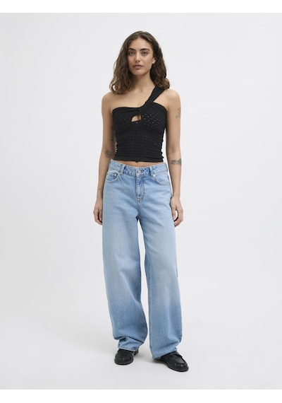 Jack & Jones Kadın Tek Omuz Bluz - Neye - 12275504 Black