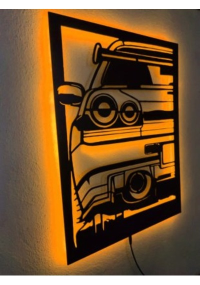 Araba Gtr Led Işıklı Ahşap Tablo (523524273) Araba Gtr Led Işıklı Ahşap Tablo (523524273)
