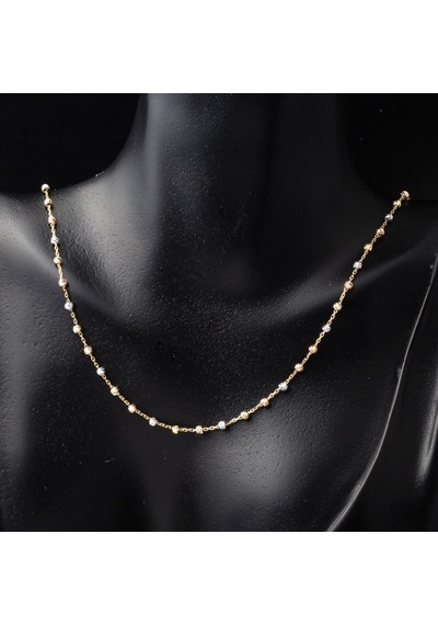 Top Altınlarla İşlenmiş Altın Zincir Kolye Klsmu14k15855